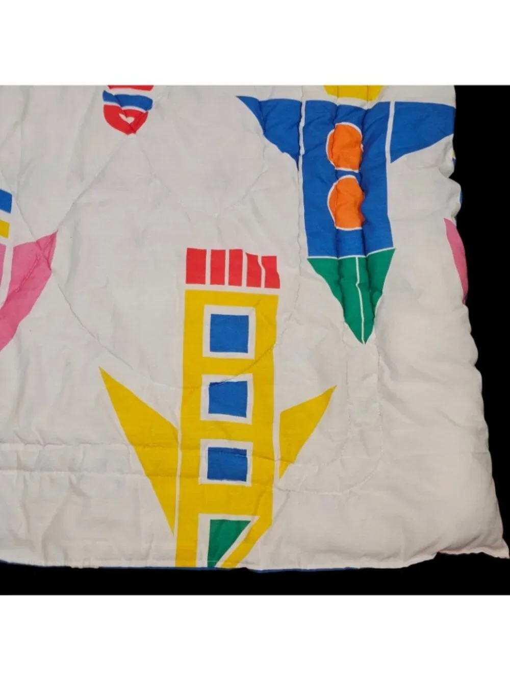 VTG Dan River Wendy Waselle's Learning Line Space Race Comforter Full Reversible